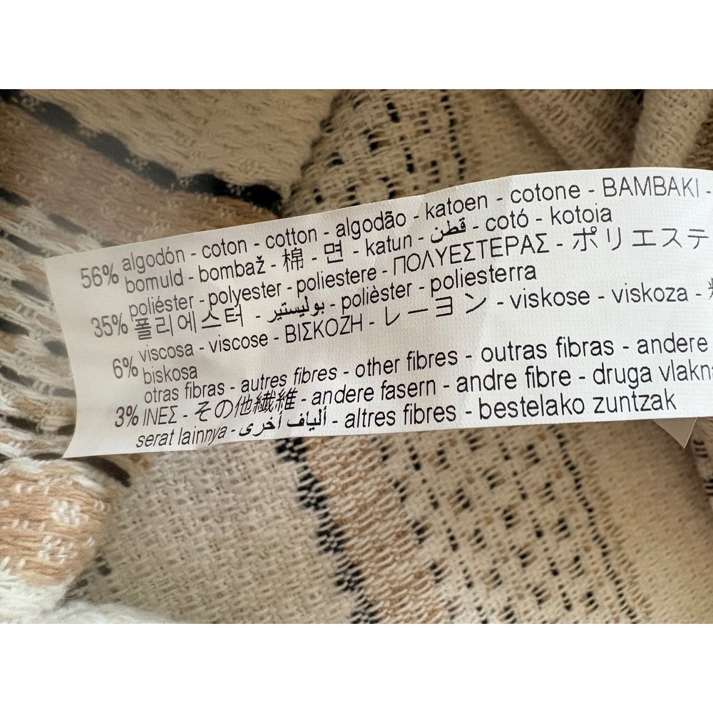 ZARA Mens Striped Button Up Shacket M Chore Style Versatile Made in Morocco‎ - Picture 9 of 12